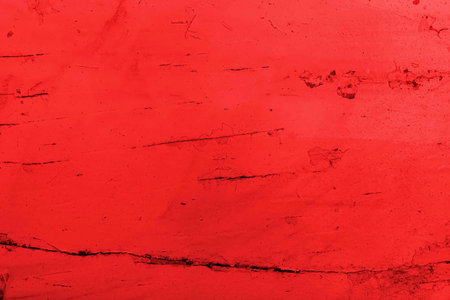 Red vintage wooden table top pattern texture and seamless backgroundの写真素材