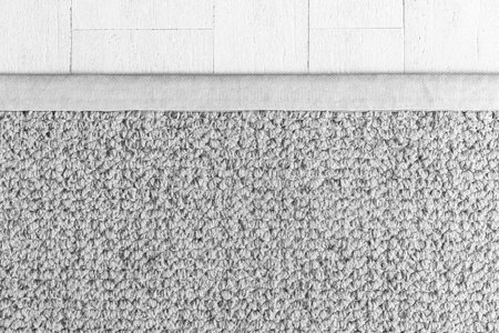 New white carpet fabric texture and background seamlessの写真素材