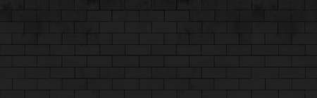 Panorama of Modern white brick wall texture for backgroundの写真素材