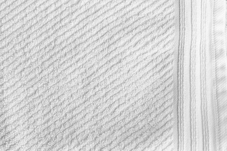 Clean white towel texture and seamless backgroundの写真素材