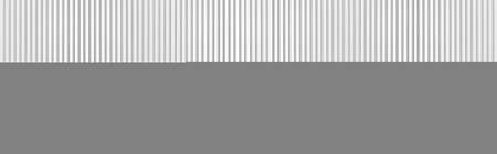 Panorama of White Corrugated metal background and texture surface or galvanize steelの写真素材