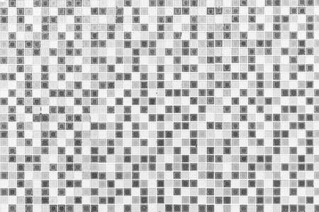 Vintage white mosaic kitchen wall pattern and background seamlessの写真素材
