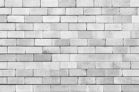 Modern white brick wall texture for backgroundの写真素材