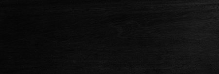 Panorama of Black vintage wooden table top pattern texture and seamless backgroundの写真素材