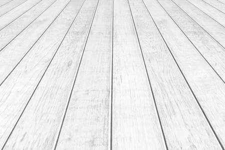 White wooden floor on the balcony outside the house pattern and background seamlessの写真素材