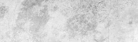 Panorama of White grey concrete texture, Rough cement stone wall, Surface of old and dirty outdoor building wall, Abstract nature seamless backgroundの写真素材