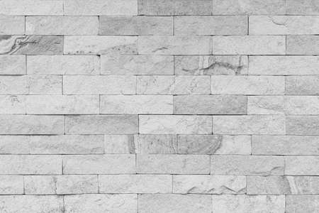 Modern white brick wall texture for backgroundの写真素材