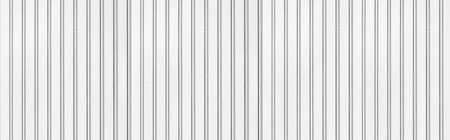 Panorama of White Corrugated metal background and texture surface or galvanize steelの写真素材