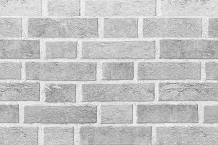 Modern white brick wall texture for backgroundの写真素材