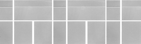 Panorama of White granite tiled floor with vintage pattern texture and background seamlessの写真素材