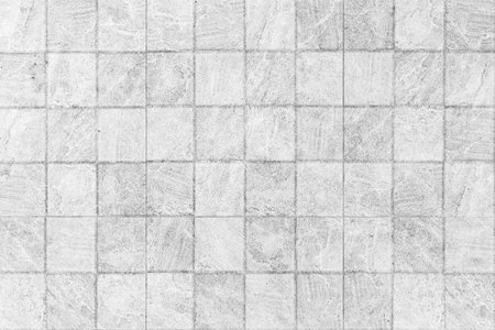 Vintage white mosaic kitchen wall pattern and background seamlessの写真素材