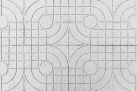 White cement floor tiles with stripes pattern texture and background seamlessの写真素材