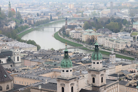 top view form salzburgのeditorial素材