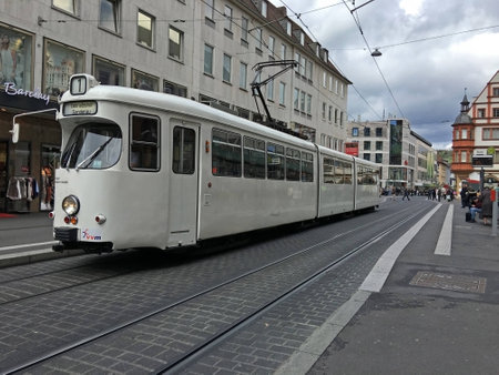 train in Wurzburg, Germanyのeditorial素材