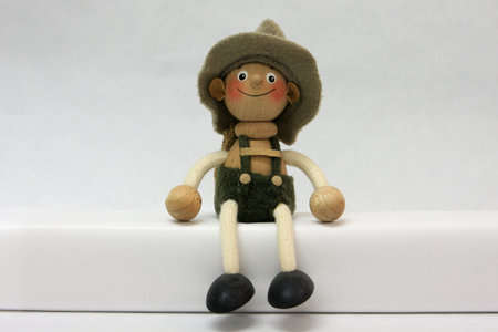 photograph of wooden puppetsの写真素材