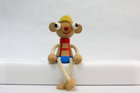 photograph of wooden puppetsの写真素材