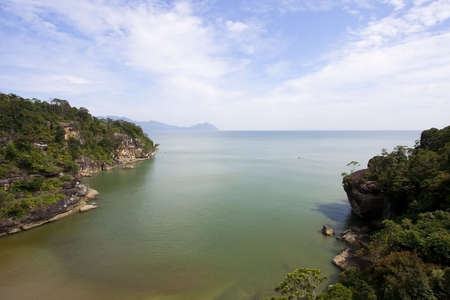 cliff in Bako, Borneoの写真素材