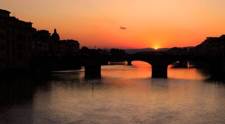 Sunset in Florenceの写真素材