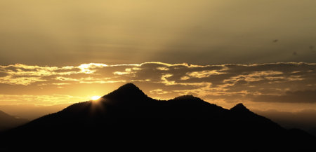 sunrise in Kidepo NP, Ugandaの写真素材