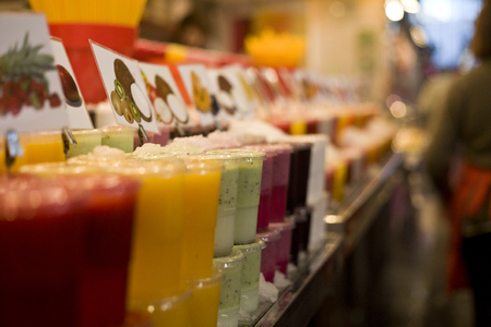 Food market in Barcelonaの写真素材