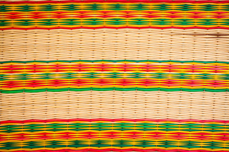Texture of thai native weave mat