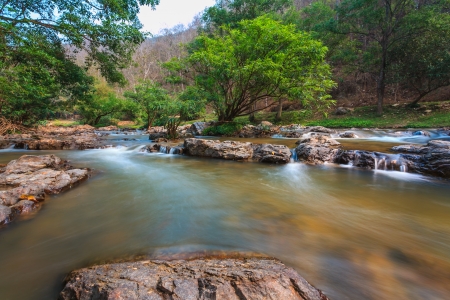Waterfall in Chiang mai,Thailand の写真素材