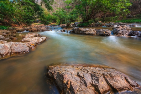 Waterfall in Chiang mai,Thailand の写真素材