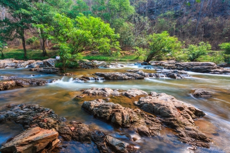 Waterfall in Chiang mai,Thailand の写真素材