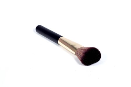 Makeup brush isolated on white backgroundの写真素材