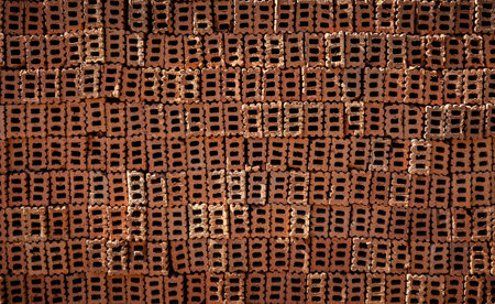 brick with hole and line texture ready for construction