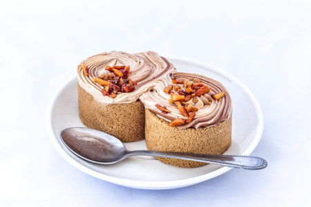 cake on white background