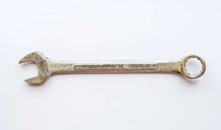 Wrench isolated on white backgroundの写真素材