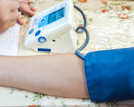 Blood pressure of the patient の写真素材