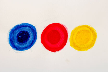 Beautiful watercolor design elements hand paint on white backgroundの写真素材