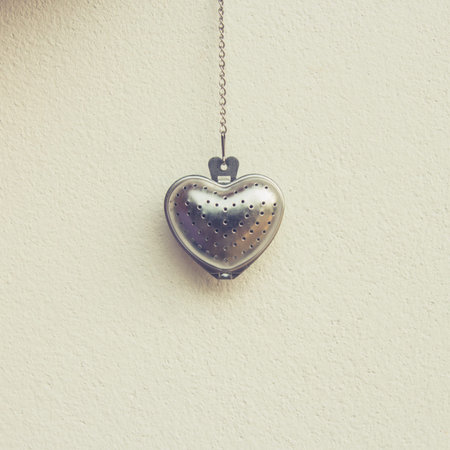steel Heart shape for valentine background