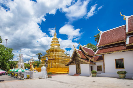 Chiang Mai, Thailand. Wat Phra That Sri Chom Thong Temple.