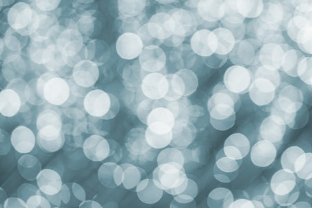Abstract circular boken nigth for christmas background with space