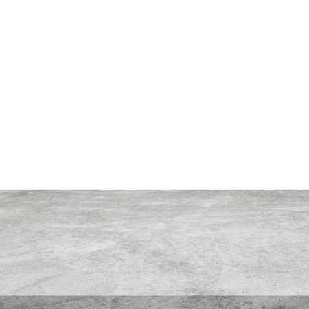 Empty concrete table on isolated white and background.の写真素材