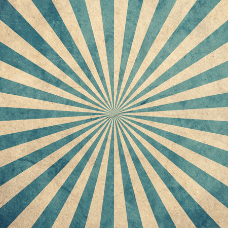 Blue and white sunburst vintage and pattern background with space.の写真素材