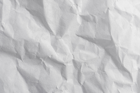 Paper crumpled white texture and background with space.の写真素材