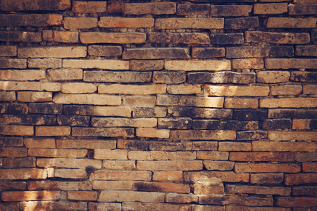 Brick wall texture background with copy spaceの写真素材
