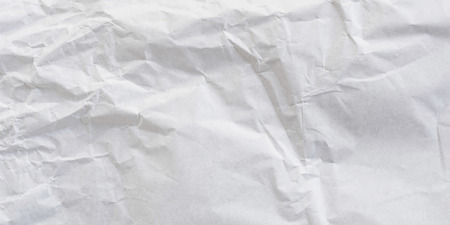 Panorama crumpled paper white texture and backgroundの写真素材