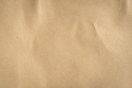 Background texture of old craft brown paper with spaceの写真素材