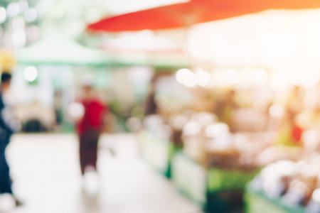 Abstract blurred image of shopping mall