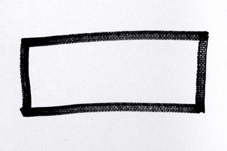 black ink shape on watercolor paper texture backgroundの写真素材