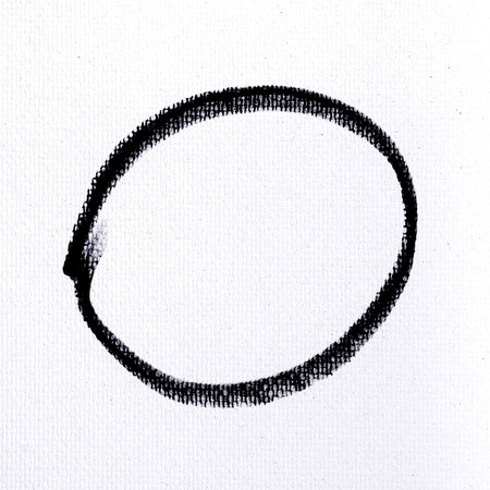 black ink shape on watercolor paper texture background
