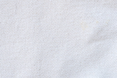 Close up white fabric texture and background with copy spaceの写真素材