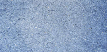 Close up crumpled craft paper blue texture and background with copy spaceの写真素材