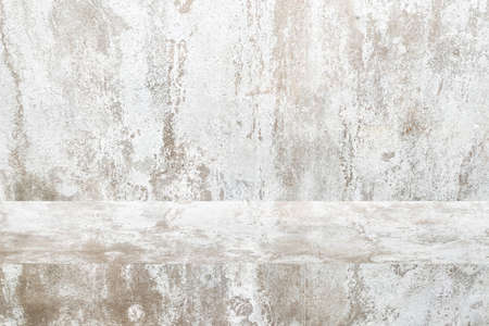 concrete texture table product display template background with copy space.の写真素材