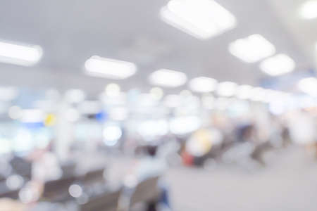 Abstract blur airport interior for backgounrdの写真素材